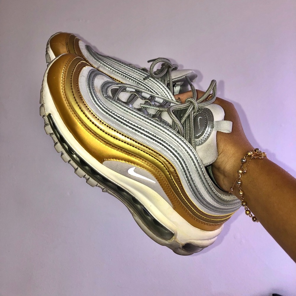 Nike Air Max 97 Gold and Silver